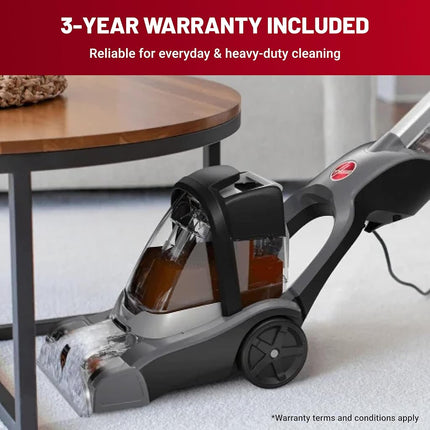 Hoover PowerDash Compact Carpet Cleaner, Powerful Pet Stain and Odour Remover, Upright Carpet Washer for Small Spaces, Hallways and Corridors, Lightweight, Quick Dry