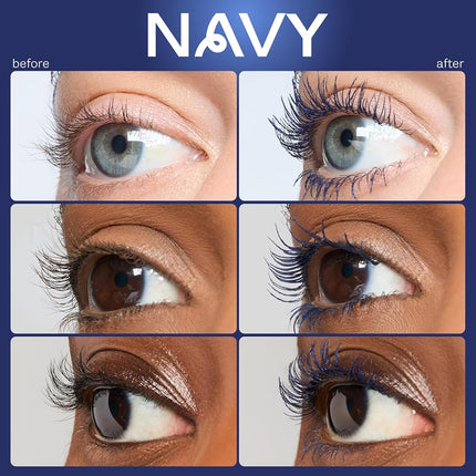 tarte tartelette tubing mascara – Lash Extensions in a Tube, Easy-to-Remove Eye Makeup, Clinically Proven to Volumize & Curl, 24Hr Smudge-Proof Longwear, Vegan & Cruelty-Free, full size, navy