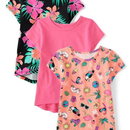 The Children's Place Girls' Short Sleeve Everyday 