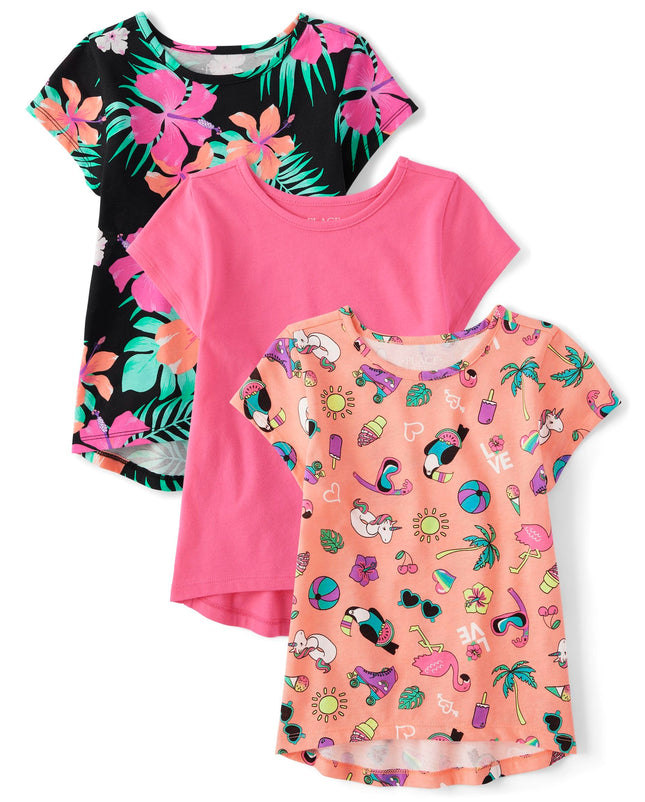 The Children's Place Girls' Short Sleeve Everyday 