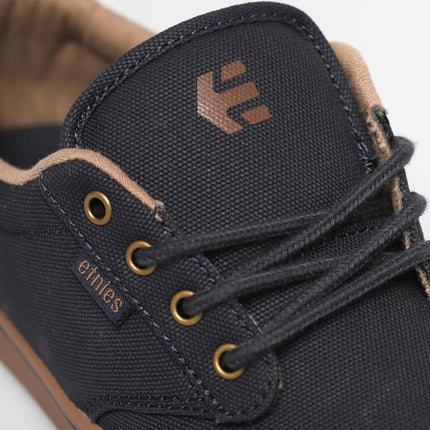Etnies Jameson 2 Eco Sustainable Skate Style, Reinforced Cupsole, Cushioned Feel, Everyday Sneakers, Vegan - Navy/Gum/Gold - 6
