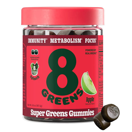 8Greens Daily Greens Gummies - Superfood Booster, 