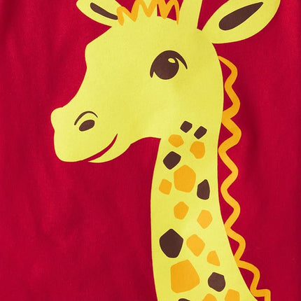 Paquete de 3 camisetas gráficas de manga corta para bebé niño de The Children's Place, Tiburón/Caimán/Jirafa/Tigre, 18-24 meses
