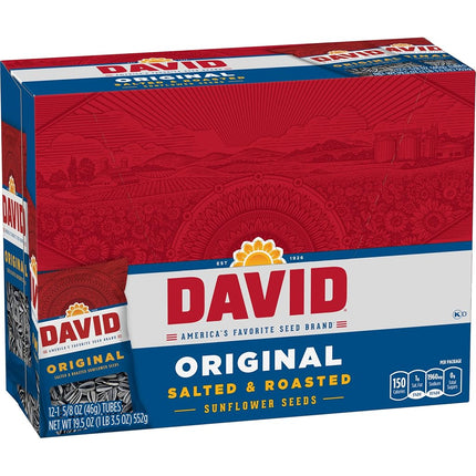 Graines de tournesol David Original (lot de 12 paquets de 46 g chacun)