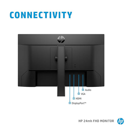 HP 24-inch Monitor, Tilt Adjustment and Anti-Glare Panel (HP 24mh, Black)