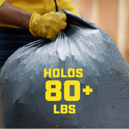 Glad Large Drawstring Trash Bags – ForceFlexPlus 30 Gallon Black Trash Bag - 50 Count