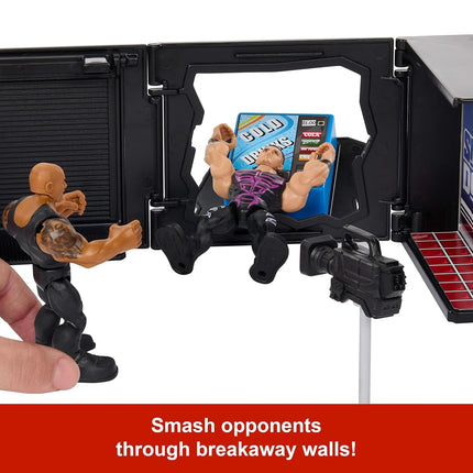 Mattel WWE Knuckle Crunchers 2-in-1 Microphone & Playset