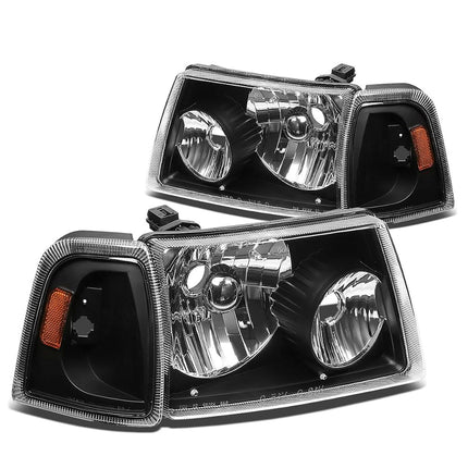 DNA MOTORING HL-OH-FRAN01-BK-AM Pair of Headlights