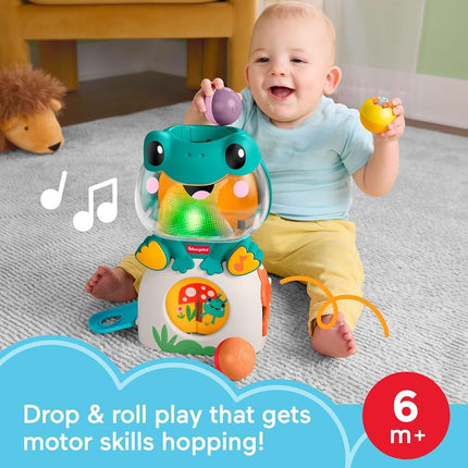 Fisher-Price Light-Up & Roll Frog Baby Toy