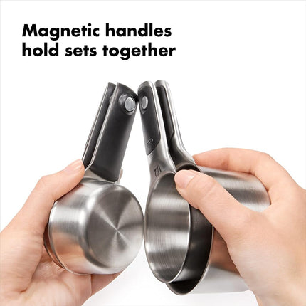 Ensemble de tasses et cuillères à mesurer OXO Good Grips, acier inoxydable