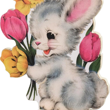 Primitives by Kathy Easter Decorations — Set of 5 Wooden Retro Easter Stand-Ups — 4.5"