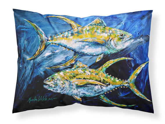 Caroline's Treasures MW1125PILLOWCASE Fish-Tuna Bl
