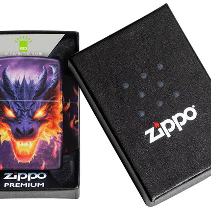Zippo Glowing Dragon Design 540 Color Glow in The Dark Pocket Lighter