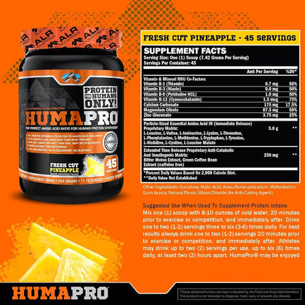 ALR Industries Humapro Powder, Fresh Cut Pineapple, 334 Gram