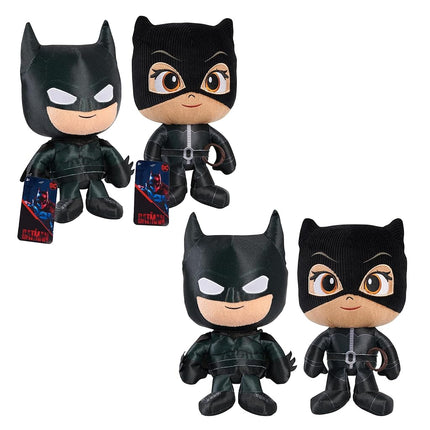 Set de 2 peluches pequeños de 11 pulgadas de The Batman™ y Selina Kyle, de la película The Batman™, juguetes para niños de 3 años en adelante, exclusivo de Amazon de Just Play