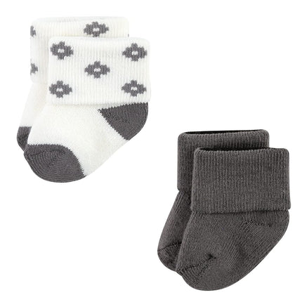 Hudson Baby Unisex Baby Cotton Rich Newborn and Terry Socks, Aztec, 0-6 Months, Aztec 12-pack, 0-6 Months