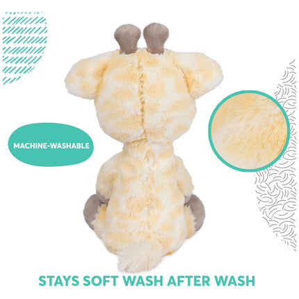 Colección Lil' Luvs de Baby GUND, jirafa Bodi de peluche prémium para bebés, amarillo/marrón, 30 cm