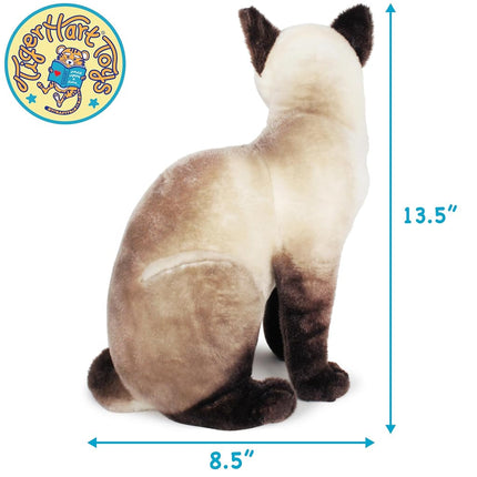 TigerHart Stefan The Siamese Cat - 14 Inch Stuffed Animal Plush