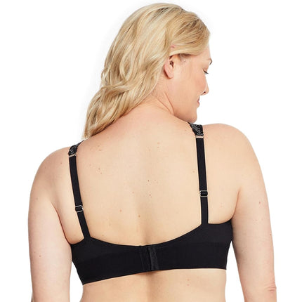 Glamorise Bramour Lexington Lace Plunge Bralette Sujetador sin aros 7013 (Mujer y Mujer Tallas Grandes) Negro