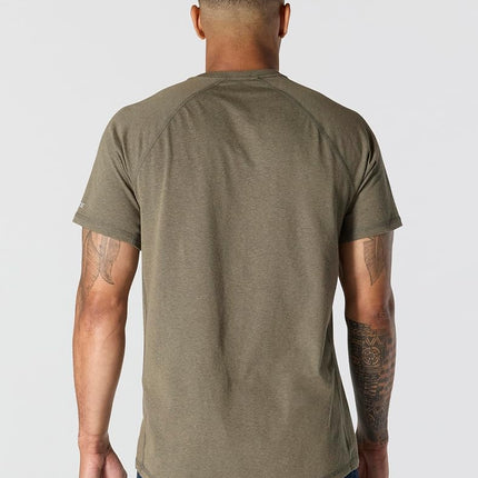 Carhartt Men's Force Relaxed Fit Midweight Short-Sleeve Pocket T-Shirt, Basil Heather, XL Tall