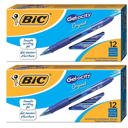 BIC Gel-ocity Retractable Gel Pen, Medium Point (0