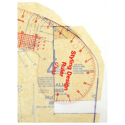Dritz Styling Design Ruler, Multicolor, 1 Pack