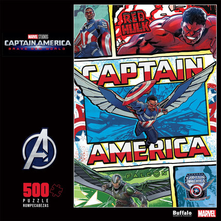 Buffalo Games - Marvel - Brave New World - 500 Piece Jigsaw Puzzle for Adults - Challenging Puzzle Perfect for Game Nights - Finished Size is 21.25 x 15.00