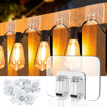 TidyHelper 100 PCS Hooks for Outdoor String Lights
