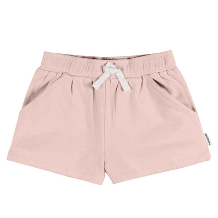 Gerber Baby Girls' 3-Pack Pantalones Cortos de Punto, Gris, 0-3 Meses