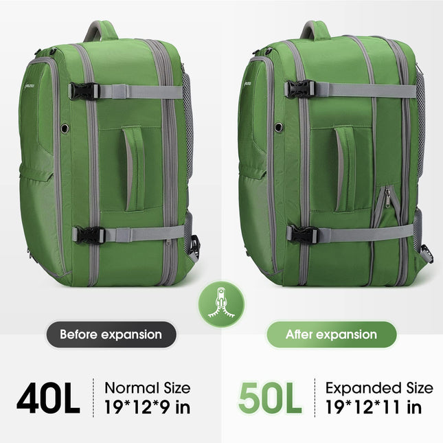 Maelstrom 40-50L Laptop Backpack, Green, Unisex