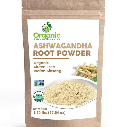 Organic Ashwagandha Root Powder - 1.10 lbs (17.64 