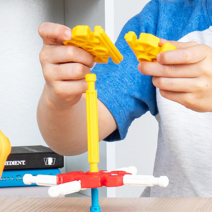 Kid K'NEX | Budding Builders Set 50 Model | Kids Craft Set with 100 Pieces, Educational ,Fun Building Toys for Boys and Girls, Construction Toys for Ages 3+ | Basic Fun 85618