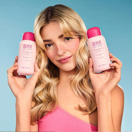 Coco & Eve Repair & Restore Shampoo & Conditioner Bundle. Hydrating & Strengthening Set for Damaged, Color Treated Hair. Deeply Nourish, Reduce Split Ends & Breakage for Healthy Hair. (560 ml)
