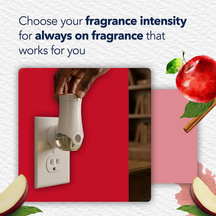 Recambio de ambientador de aceite perfumado Glade Plugins, Manzana Canela, 5 unidades