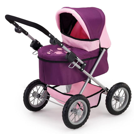 Bayer Design Dolls pram Trendy with bag, height-adjustable handle, foldable