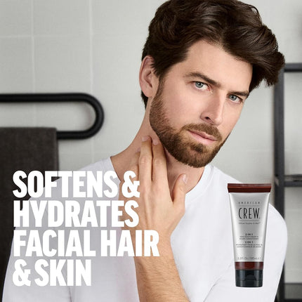 American Crew 2-In-1 Skin Moisturizer and Beard Conditioner for Men 3.3 oz Conditioner, 100 ml