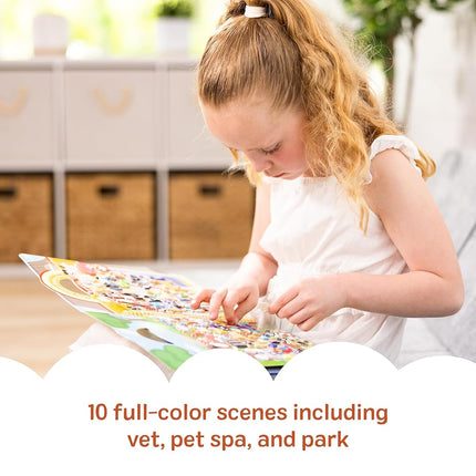 Melissa & Doug Pet Place Puffy Sticker Activity Book (Reusable Puffy Sticker Play Set, 10 Pages, 115 Stickers)