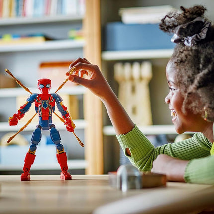 LEGO® Super Heroes Marvel Iron Spider-Man Construction Figure 76298 Posable Building Toy with Armour,Buildable Model,Toys for Boys and Girls Aged 8 and Over