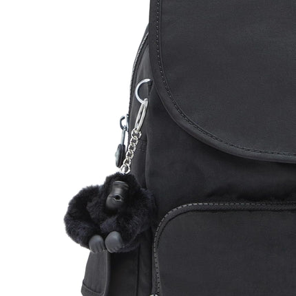 Kipling Women's City Pack Backpack, All-Day Versatile Daypack, Bag, Black Noir, 10.5" L x 14.5" H x 6.75" D, Women's City Pack Backpack, All-day Versatile Daypack, Bag