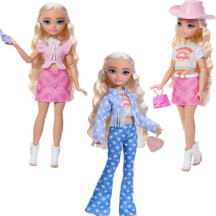 Barbie Dream Besties Festival Looks Set, Including Barbie “Malibu” Doll with Long, Blonde Stylized Hair, 10+ Removable Fashions & Accessories, JGH87