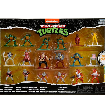 TMNT 1.65" 18-Pack Wave 2 Die-Cast Figures Nano Metalfigs, Toys for Kids and Adults