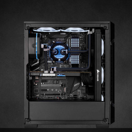 CORSAIR Hydro X Series XT Hardline 12mm Tubing (Tube PMMA rigide, Construction résistante, Facile à couper) Noir satiné