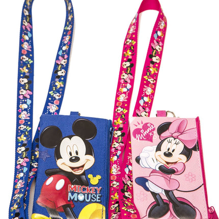 Disney Set of 2 Mickey and Minnie Mouse Lanyards w