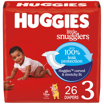 Huggies Size 3 Diapers, Little Snugglers Baby Diap