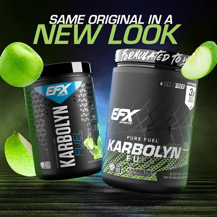 EFX Sports Karbolyn Performance Carb Fuel, Green Apple, 35.3 Ounce