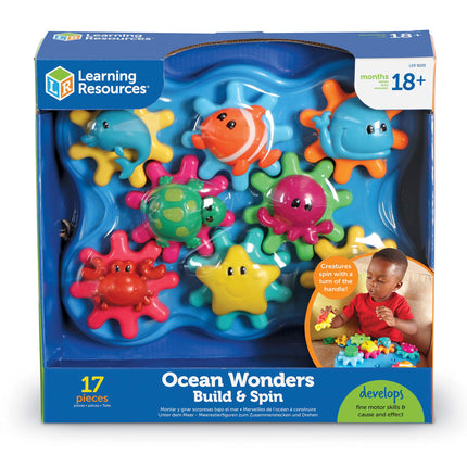 Learning Resources (UK Direct Account) LER9220 Learning Resources Build and Spin Ocean Wonders, Multicoloured