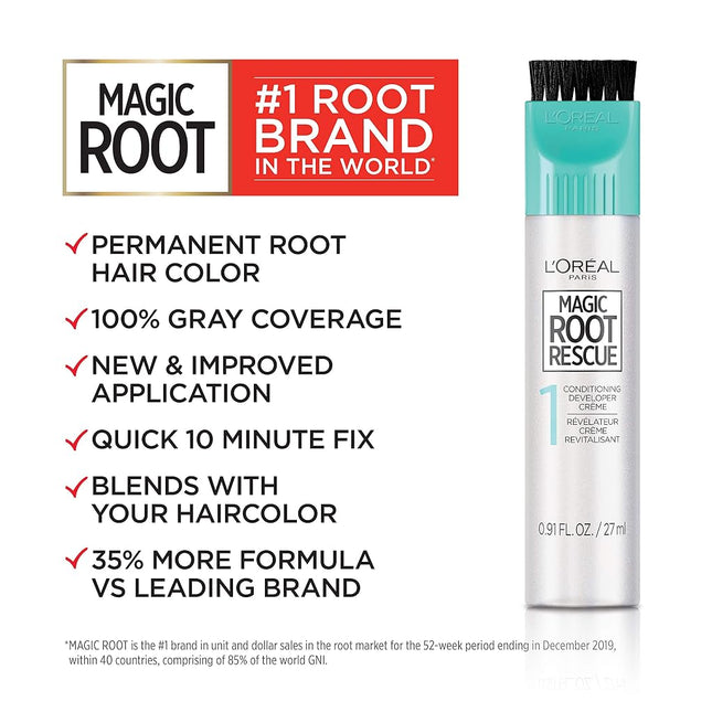 L'Oréal Paris Root Rescue Hair Color, 4 Dark Brown