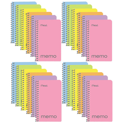 Mead Small Notebook, 24 Pack of pocket notebook 3x