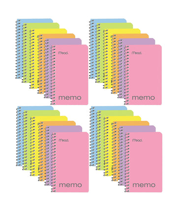 Mead Small Notebook, 24 Pack of pocket notebook 3x