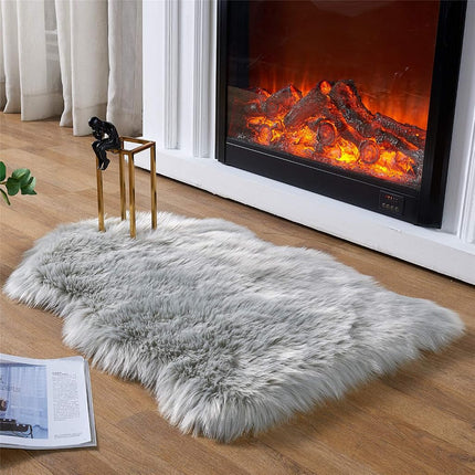 EasyJoy Faux Fur Soft Fluffy Single Sheepskin Styl